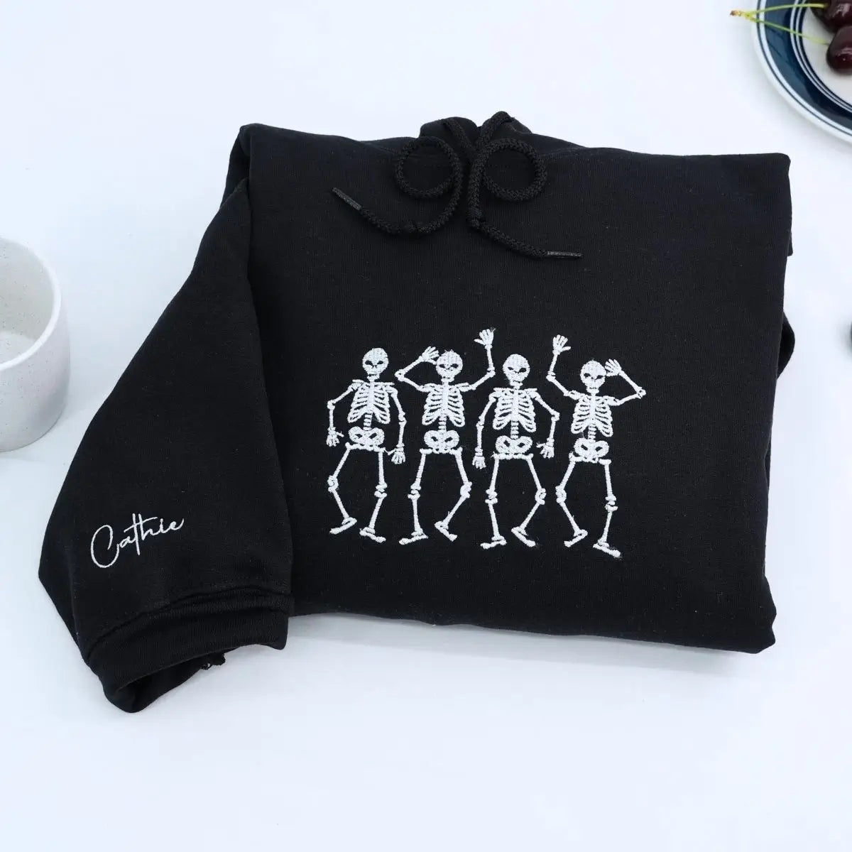 Funny Dancing Skeletons Halloween Sweatshirt