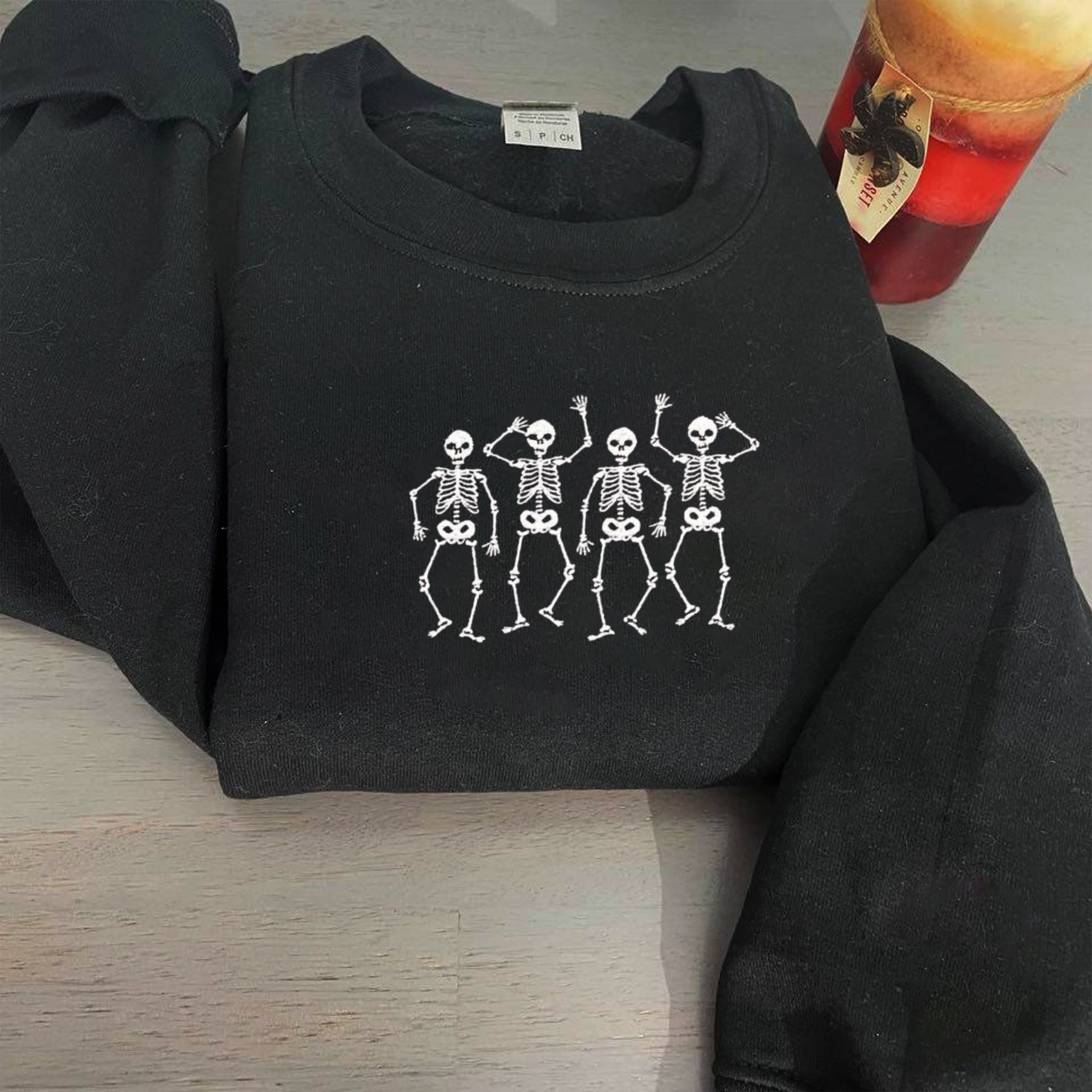 Funny Dancing Skeletons Halloween Sweatshirt