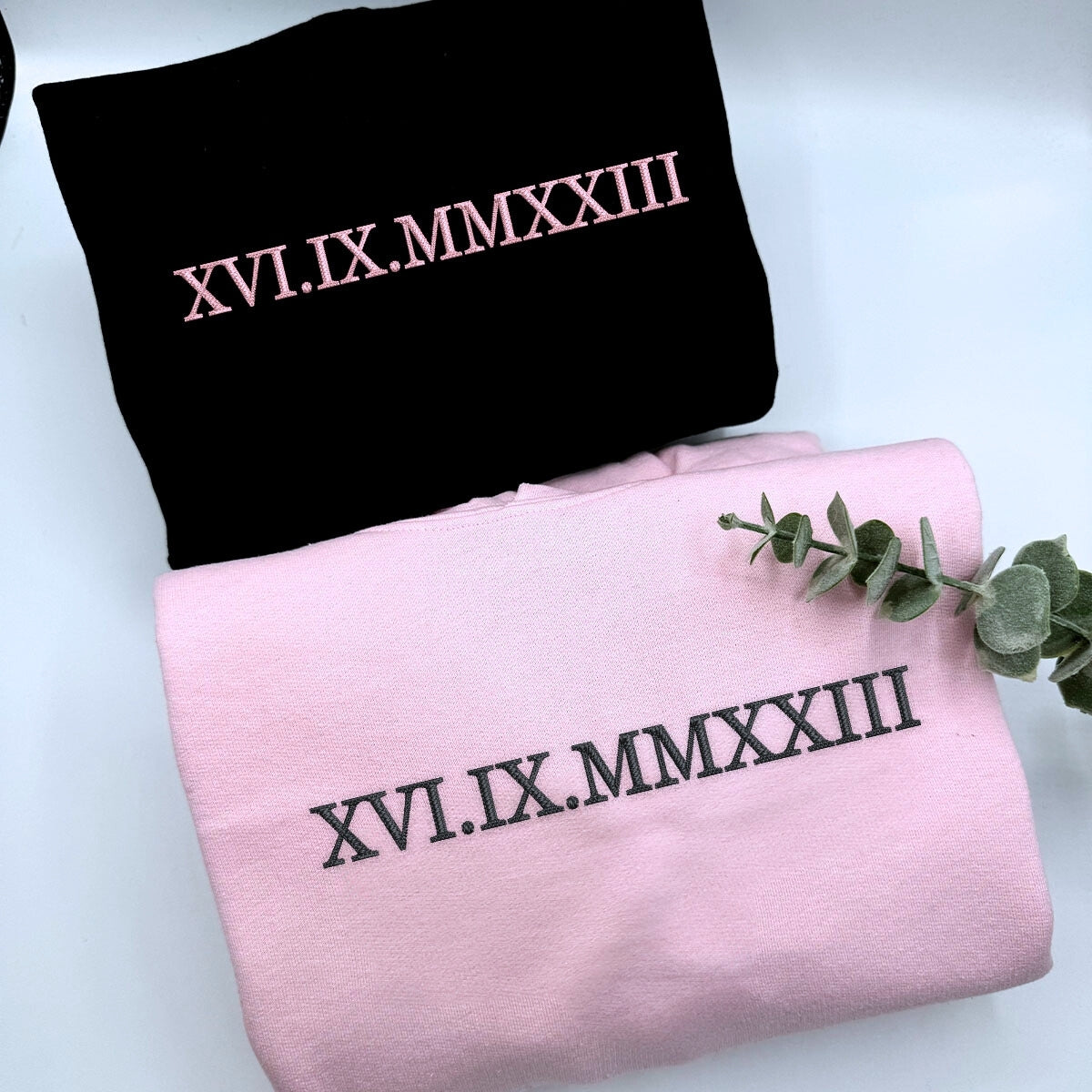 Custom Embroidered Crewneck Shirt with Personalized Text and Designs