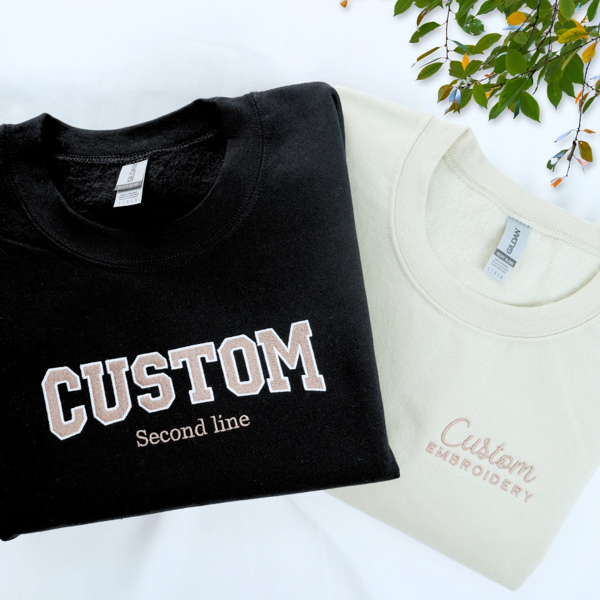 Personalized Embroidered Sweatshirts - Custom Gift in Various Sizes