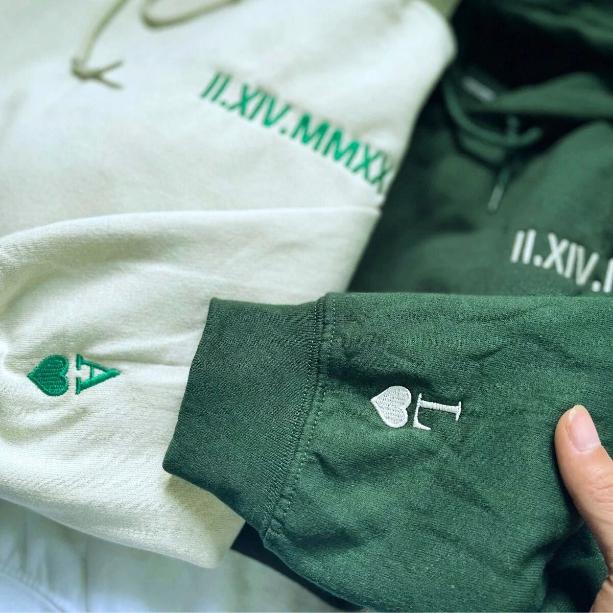 Personalized Anniversary Couples Matching Sweatshirt or Hoodie