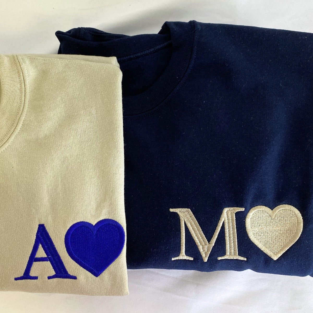 Personalized Initials Embroidered Sweatshirt - Premium Quality